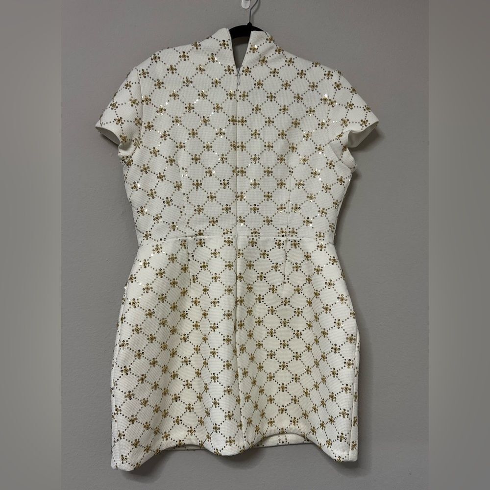 Morgan Bead Diamond Print Cocktail Minidress
NADINE MERABI Size XXL - Picture 6 of 9